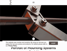Tablet Screenshot of mounting-systems.com